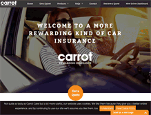 Tablet Screenshot of carrotinsurance.com